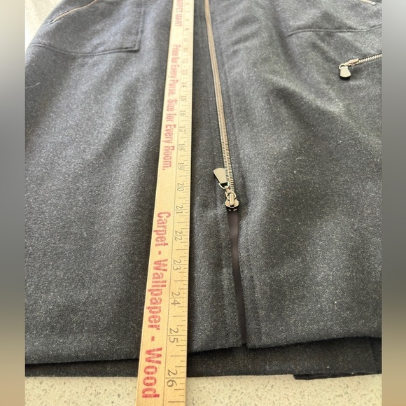 Doncaster Black Zipper Midi Pencil Skirt Wool Fully Lined Sz 10 Luxury Designer - Picture 11 of 13